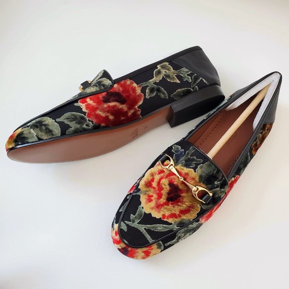 NEW COACH Floral Rose Jacquard Loafers Flats - Picture 5 of 8